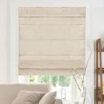 Chicology Cordless Roman Shades, Belgian Chocolate (Light Filtering) 47"W X 64"H