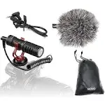 Movo VXR10 Universal Cardioid Condenser Video Microphone - Black