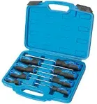 ROTATION 6PCS Magnetic Tip Screwdriver Set, 3 Phillips and 3 Flat, Professional Cushion Grip | 6-Piece Hand Tools Set