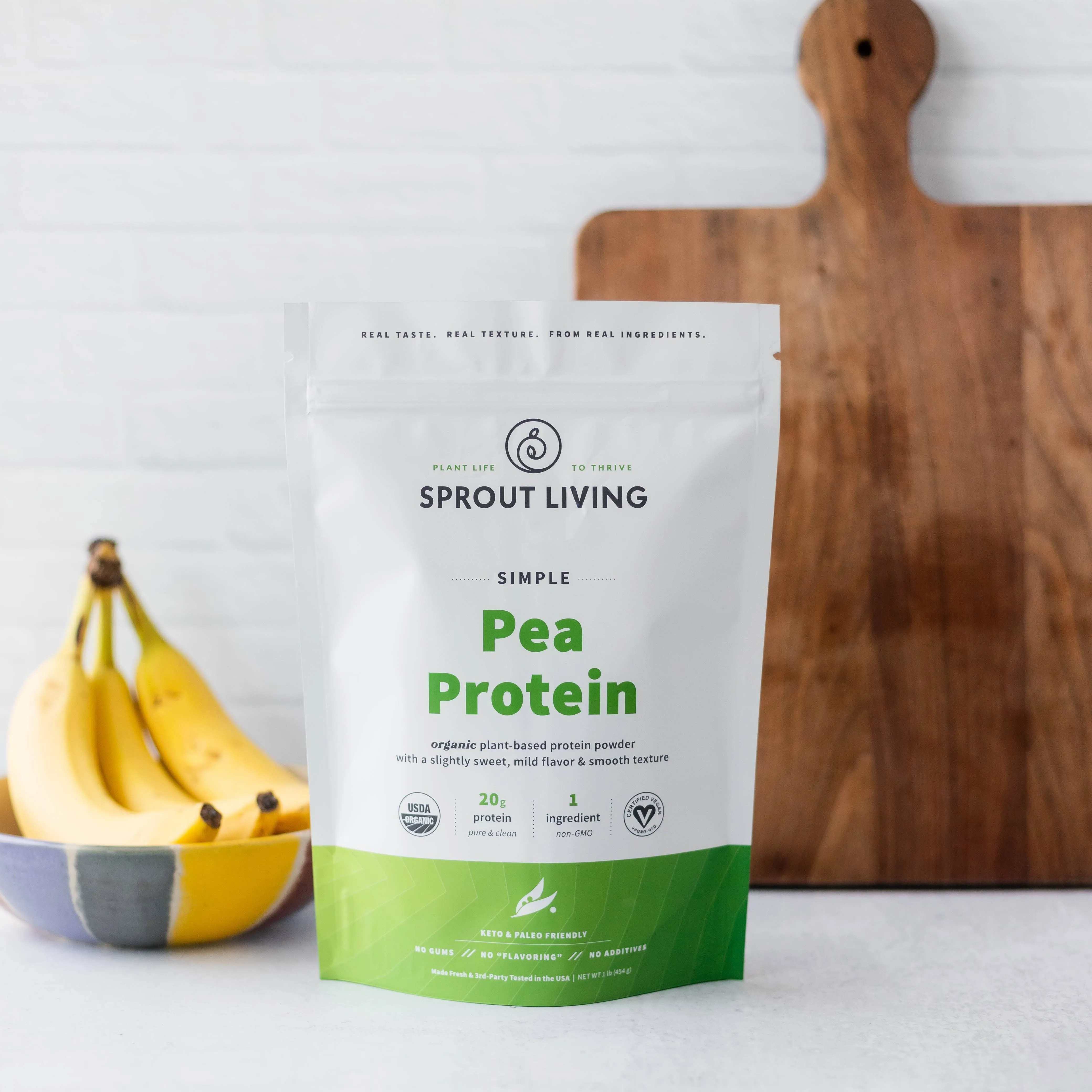 Sprout Living Simple Organic Pea Protein 454g