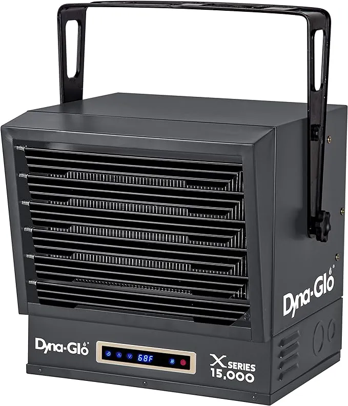 Dyna-Glo Electric Garage Heater, 51,180 BTU, 15,000 Watts, 240 Volts, Model#