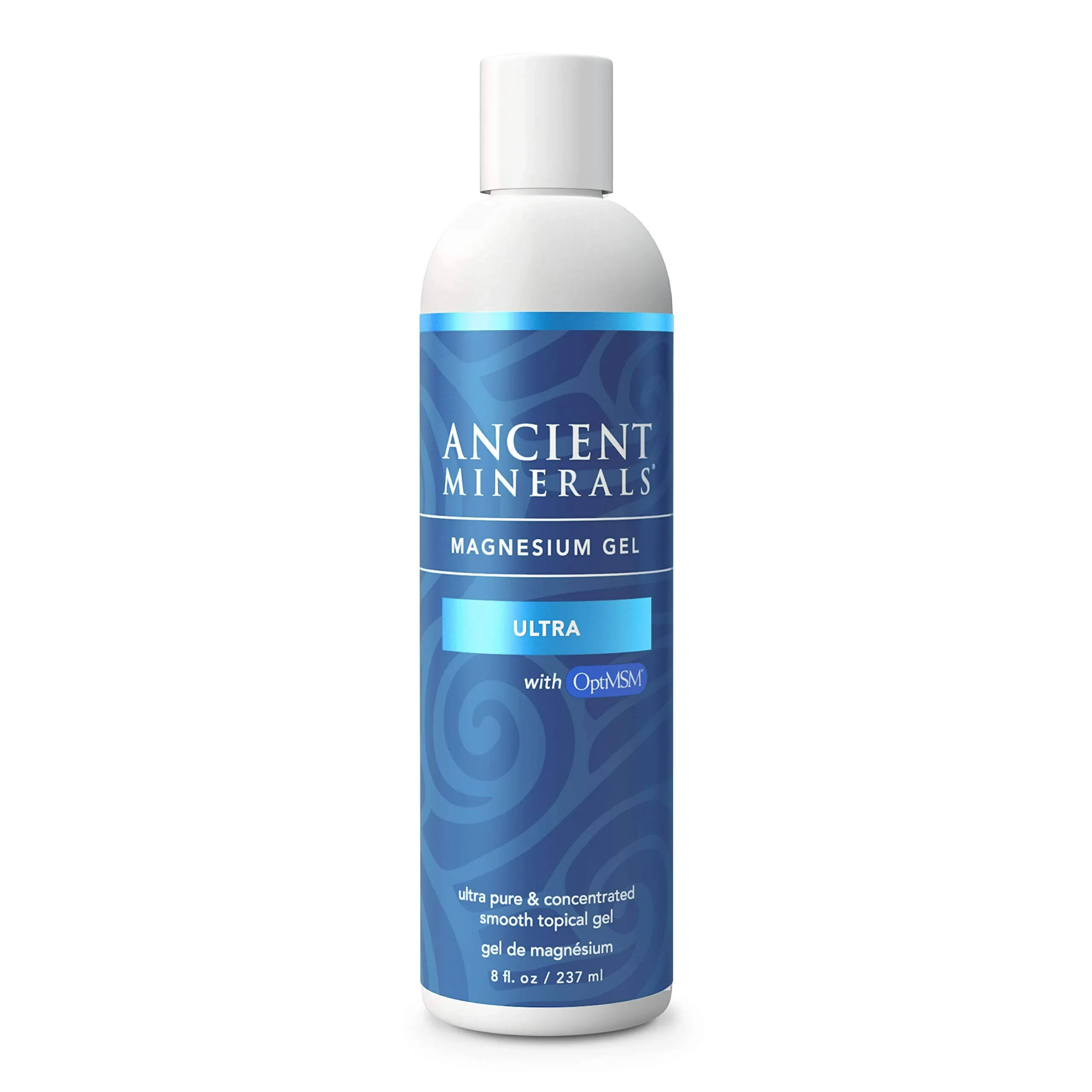 Ancient Minerals Magnesium Gel Ultra with OptiMSM and Aloe Vera - Topical Magnesium Gel Formula with MSM Best Used for Dermal Skin Absorption and Massage Therapy (8oz)