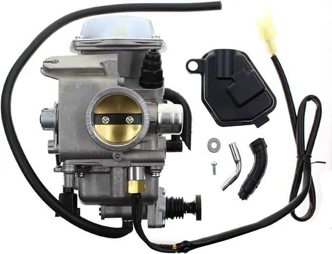 Carbhub Carburetor for Honda Foreman 450 TRX 450 TRX450ES TRX450FE TRX450FM TRX450S 1998-2004 Aftermarket Carb with Throttle Base Cover & Screw