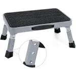 Height-Adjusta<wbr/>ble 7&#034;- 9&#034; Folding Step Stool with Non-Slip Platform 10&#034; x 15&#034; - 