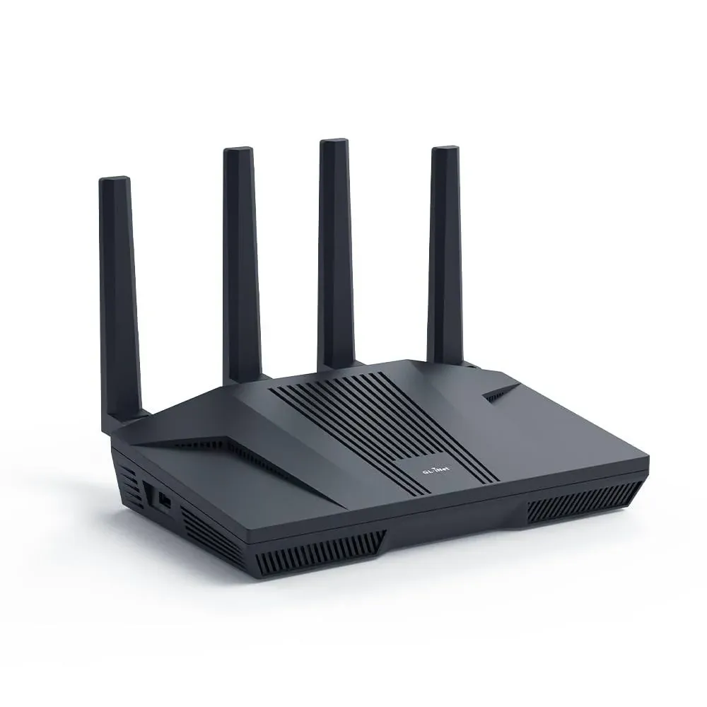 GL.iNet GL-MT6000(Flint 2) WiFi 6 Router | Gaming WiFi Router | 2 x 2.5g Multi-Gig Port+4 x 1G Ethernet Ports | Mass Device Connectivity | Rapid