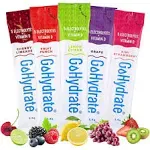 GoHydrate Electrolyte Drink Mix - A Naturally Flavored, Sugar Free, Hydration Powder (Grape, 30 Count (Pack of 1))