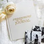 Engagement Journal for Couples (Ivory, 69 Pages) - Wedding Planning Book and Organizer - Wedding Memory Book & Album - Engagement Gift for Couples