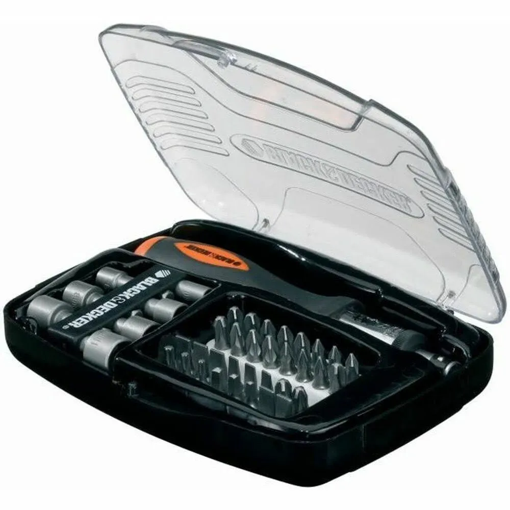 BLACK+DECKER Ratchet Screwdriver 40 Piece Set A7062 Accessory