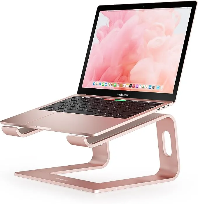 Nulaxy Laptop Stand, Ergonomic Aluminum Laptop Computer Stand, Detachable Laptop Riser Notebook Holder Stand Compatible with MacBook Air Pro, Dell