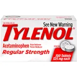 Tylenol Regular Strength Tablets, 325 Mg, 100 Count