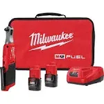 Milwaukee M12 Fuel 3/8” Dr Cordless Ratchet with 2 Batteries/Char<wbr/>ger 2567-22 New