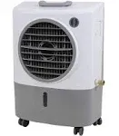 Hessaire MC18M Portable Evaporative Cooling Fan, Indoor/Outdoor Low Humidity Environments, 1300 CFM, 500 sq. ft., 2-Speed Fan, 53.4 dB, White