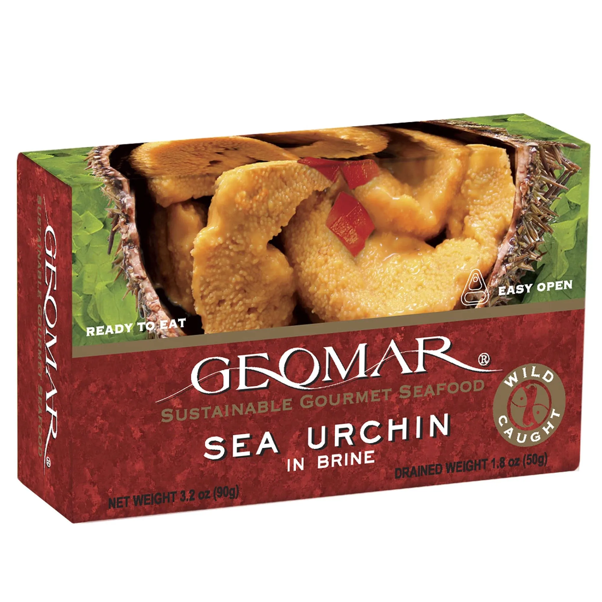 GEOMAR Sea Urchin in Brine - Chilean Sea Urchin, Gourmet Tinned Ready To Eat Seafood, Delicacy Gourmet Pantry Staples, Single Can - 3.17 oz