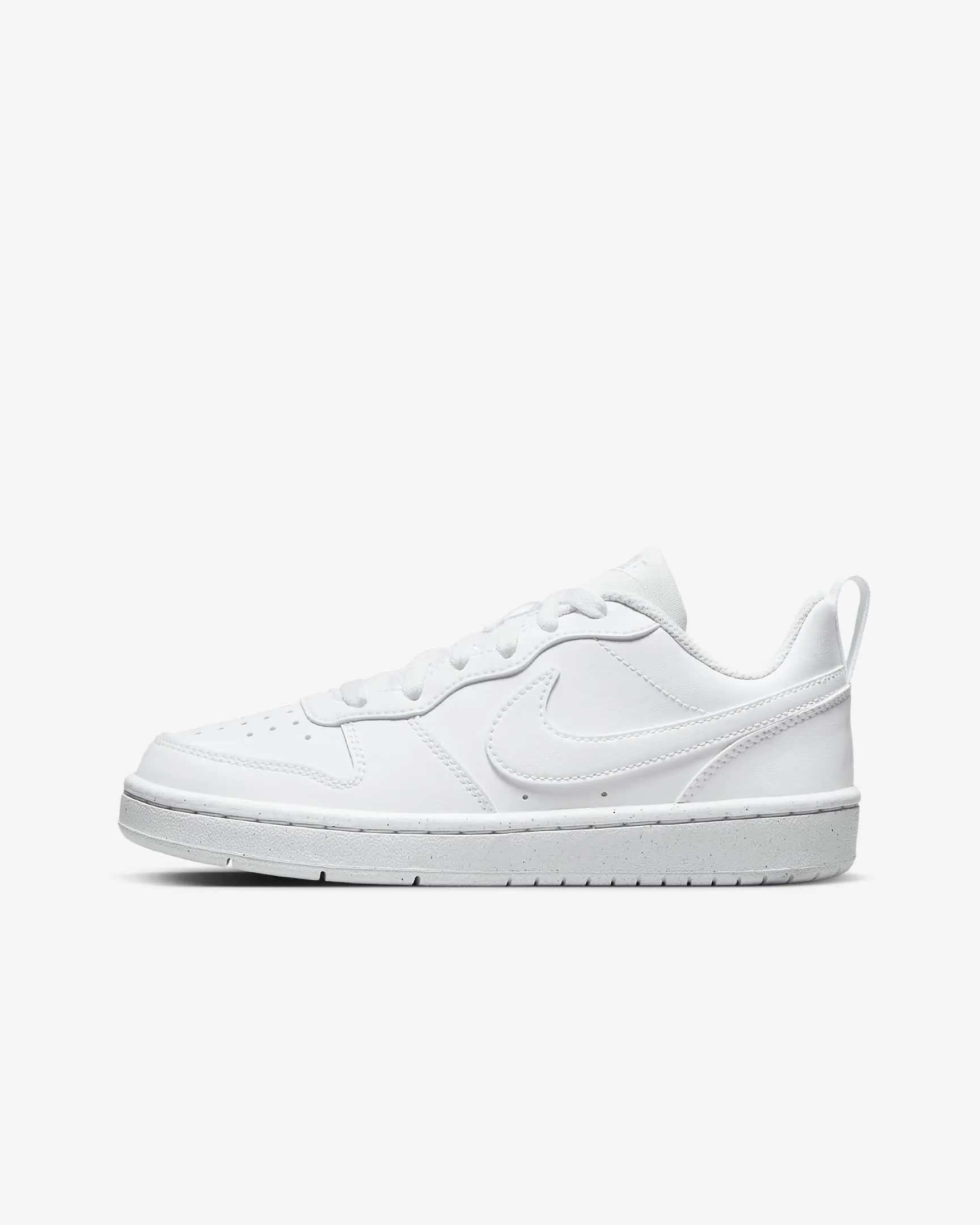 Nike Court Borough Low Recraft Big Kids' Shoes - White/White/White