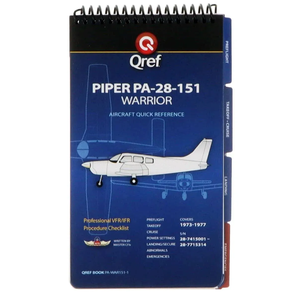 Qref - Piper Warrior 151 PA-28-151 Qref Book | PA-WAR151-1