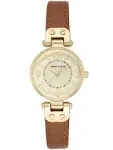 Anne Klein Women's Leather Strap Watch