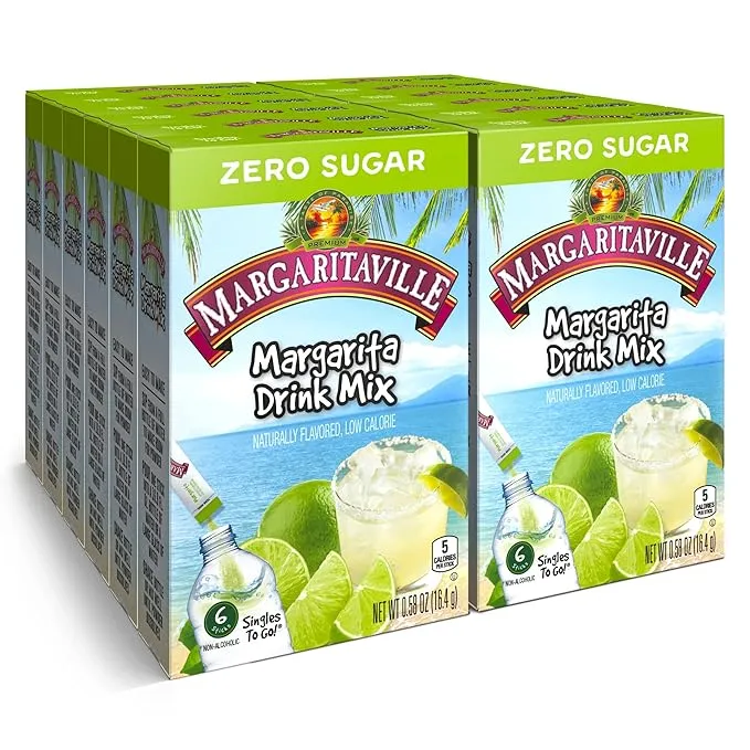 Margaritaville Margarita Singles to Go 6 Packets X 2 Boxes - 12 Packets