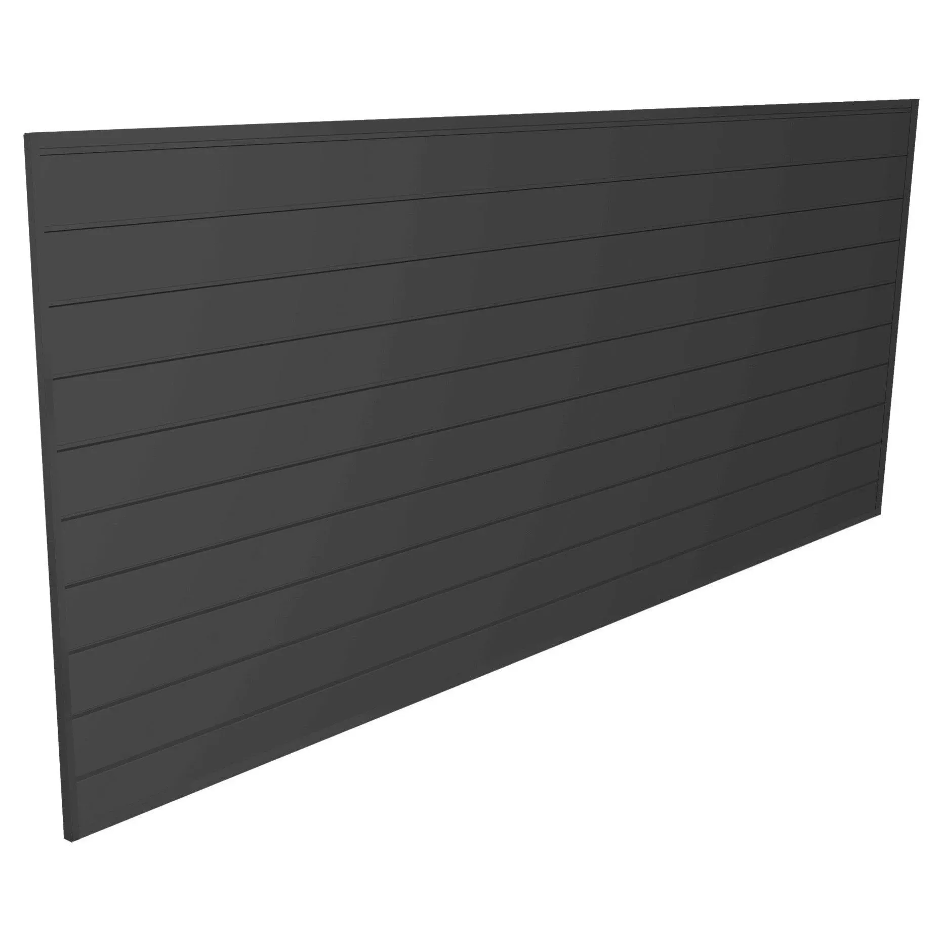 Proslat 8 ft. x 4 ft. PVC Slatwall - Charcoal