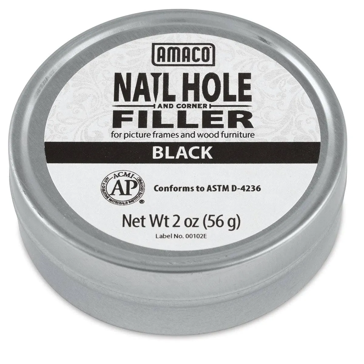 Amaco Nail Hole and Corner Filler - 2 oz, Black