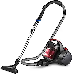 EUREKA Whirlwind Bagless Canister Vacuum Cleaner, Lightweight Vac for Carpets and Hard Floors, Red