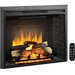 LegendFlame Carl 35 inch W Electric Fireplace Insert (ef264), Fireplace Heater 750/1500W, Fire Crackling Sound, Remote Control, Size: 34.69”W x 26.11”