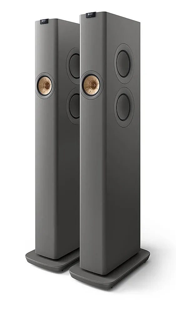 KEF Titanium Grey LS60 Wireless HiFi Speakers (Pair)