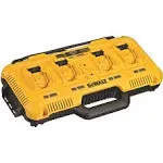 DEWALT 20V MAX Battery Charger, 4-Ports, Simultaneous Charging for 12V and 20V Max Batteries (DCB104)