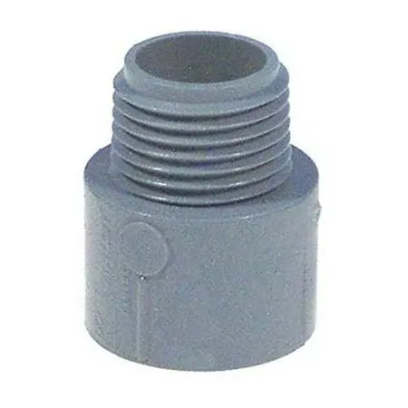 Carlon E943e-ctn Male Adapter, 3/4 inch, PVC, Gray