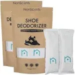 Nonscents Shoe Deodorizer - Odor Eliminator, Freshener for Sneakers, Gym Bags, and Lockers (2-Pair) Other