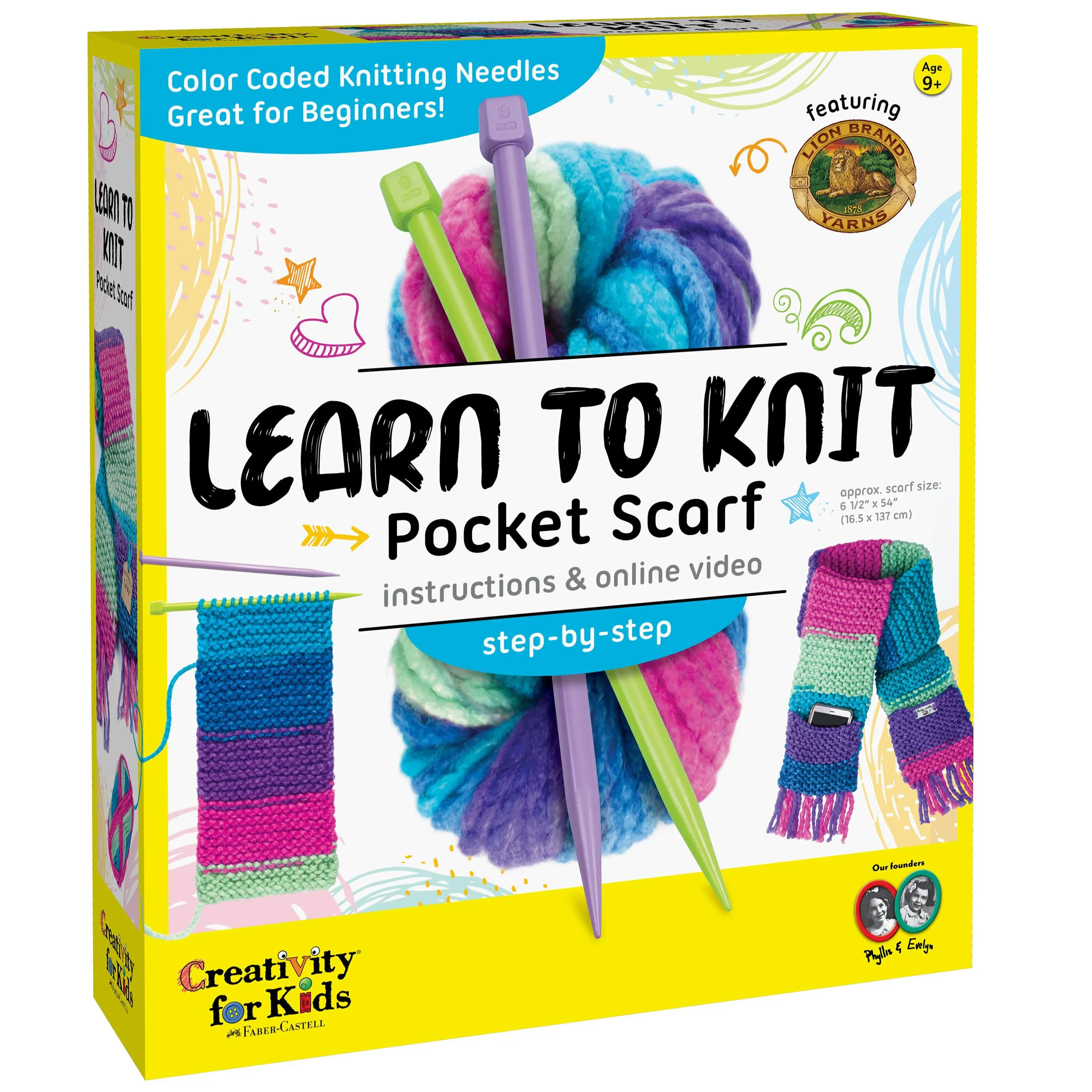 Creativity for Kids Learn to Knit - Pocket Scarf