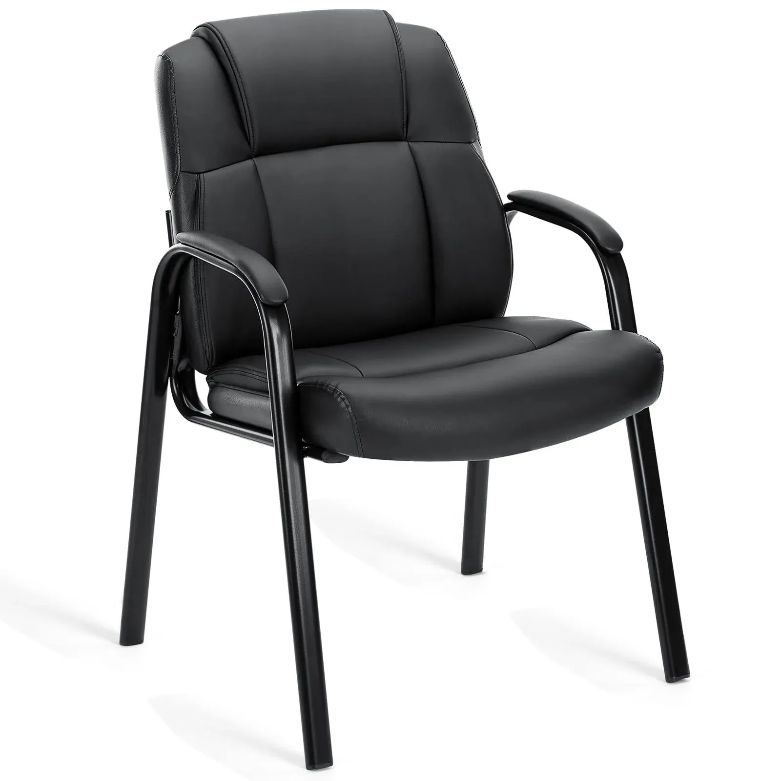 OLIXIS Guest Reception Accent Chairs, Black- 1 Pack