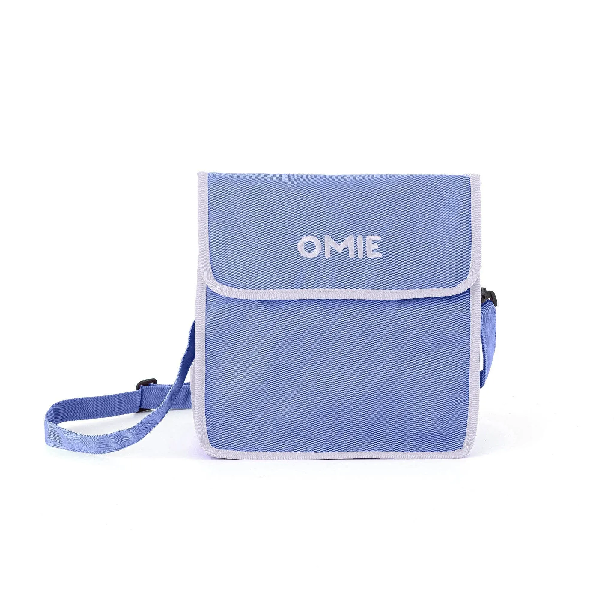 Omie OmieBox Lunch Bag - Washable, Foldable, Durable, WaterResistant Fabric with Interior Pocket and External Bottle Holder.