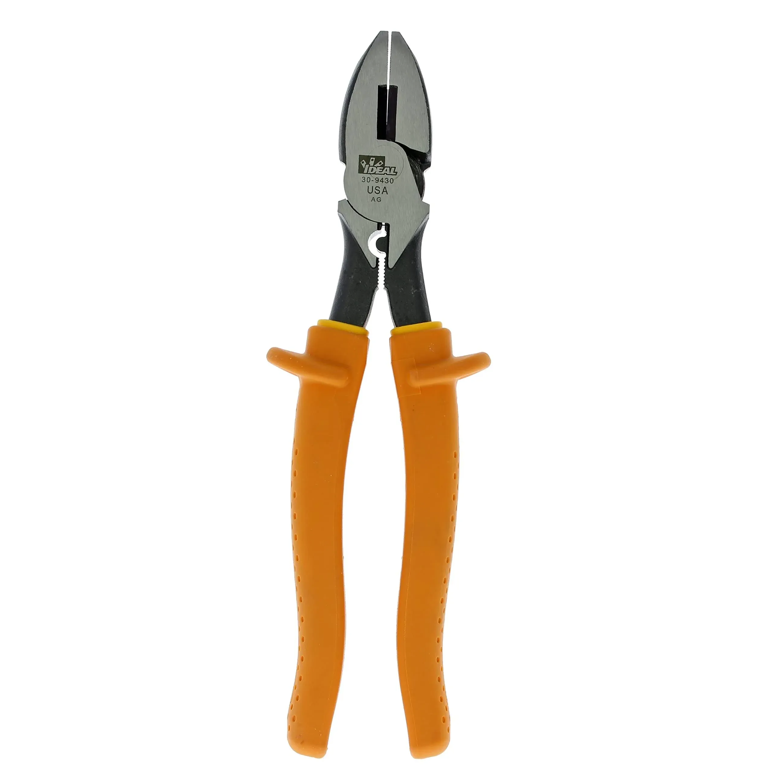 Ideal 30-9430 Insulated 9-1/4" Side Cutting Linesman Pliers