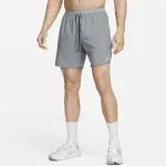 Nike Men's Dri-Fit Stride 7" Brief-Lined Running Shorts Smoke Grey / XL