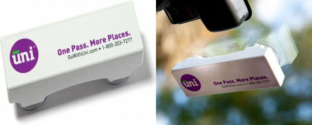 Uni Prepaid Portable Toll Pass Automatic Payment for Nonstop Travel Through 19