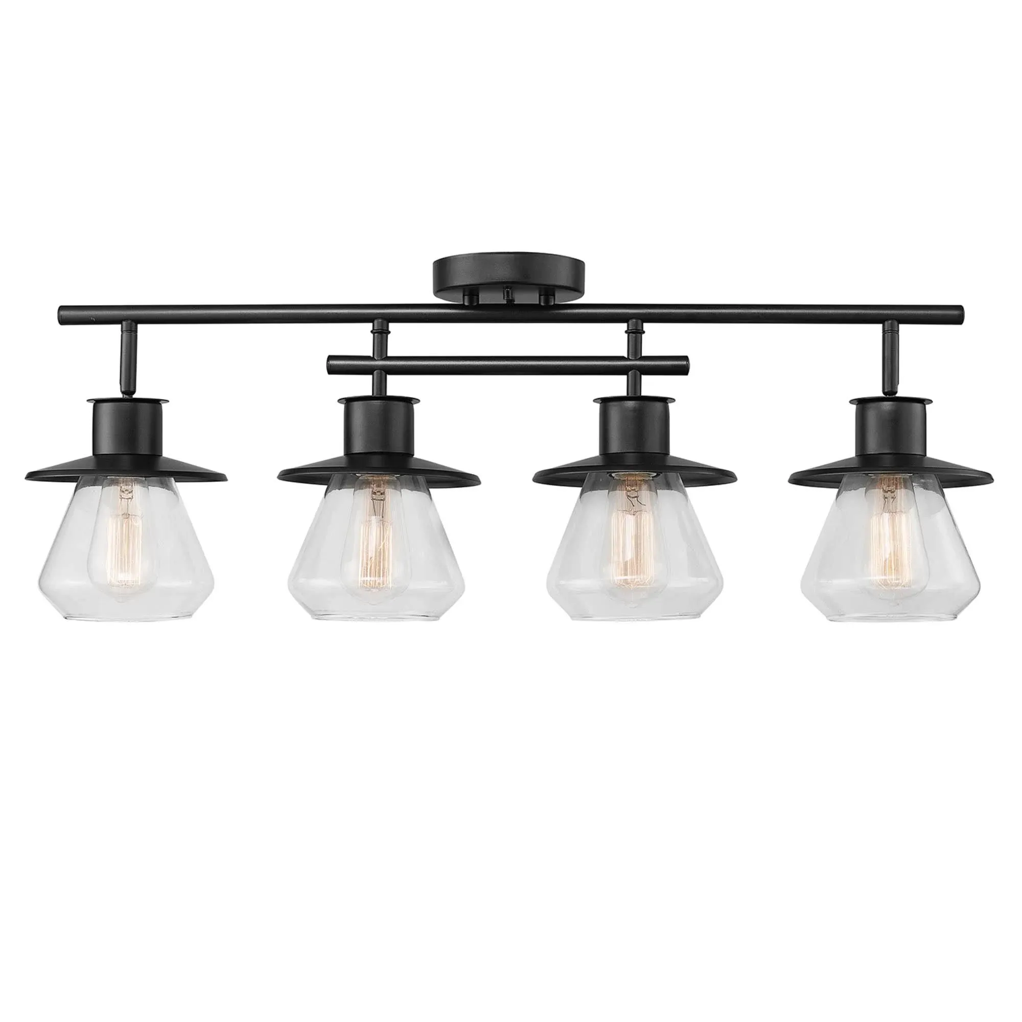 Globe Electric Nate 4-Light Dark Bronze Track Lighting Kit, 59530