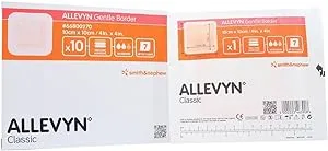 Smith and Nephew 66800270 Allevyn Gentle Border Dressing 4" x 4" - Box of 10 