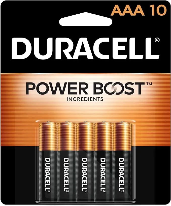 Duracell Coppertop Alkaline AAA Batteries 10-Pack