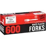 Member's Mark White Plastic Forks (600 Count)