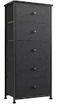 5 Drawer Dresser for Bedroom Storage Tower Closet Organizer Vertical Chest St...