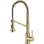 Kraus Kff-1610bb Bolden 2-in-1 Commercial Style Pull-Down Single Handle Water Filter Kitchen Faucet for Water Filtration System Brushed Brass