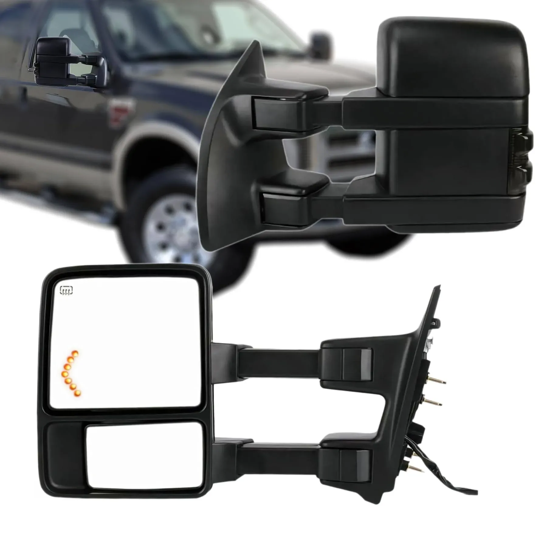 Perfit Zone TOWING MIRROR PAIR SET for 1999-2007 F250/F350/F450<wbr/>/F550 Super Duty,