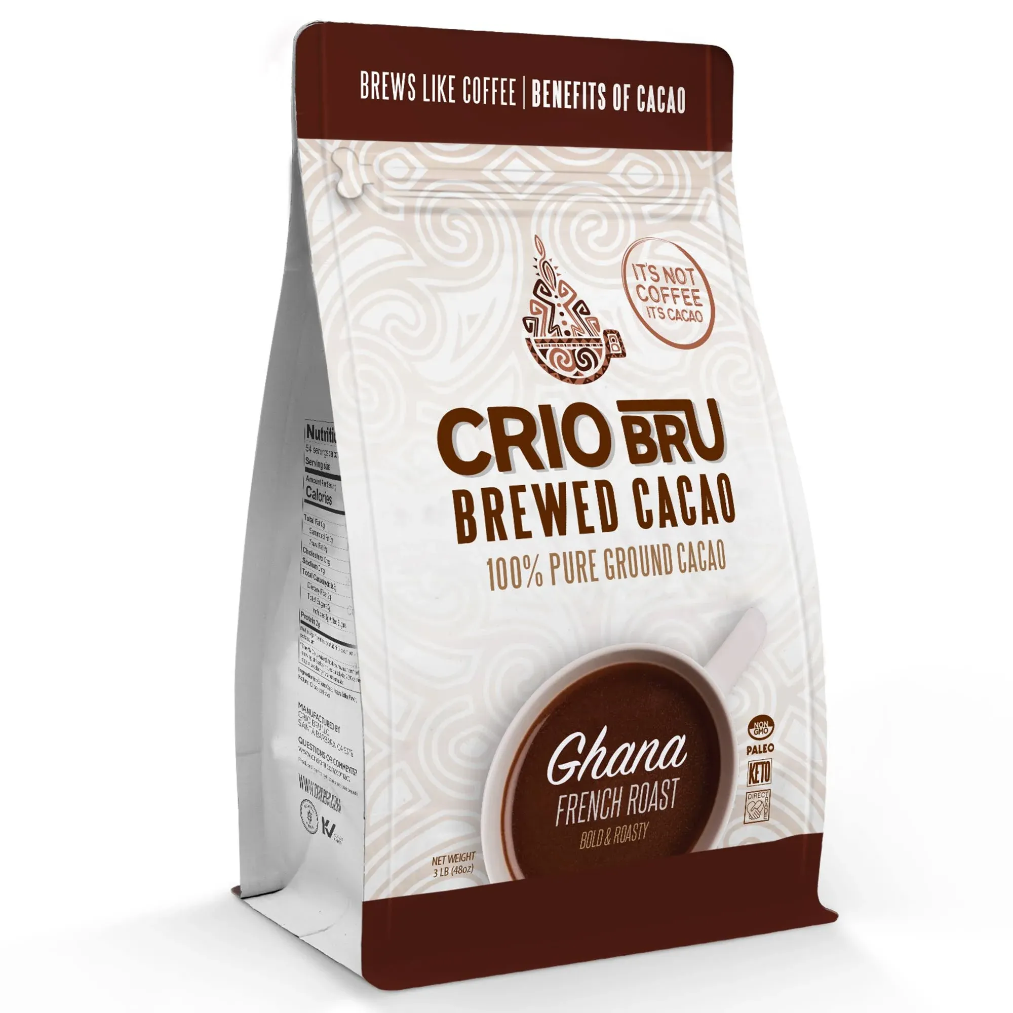 Crio Bru Brewed Cacao Ghana French Roast 3lb