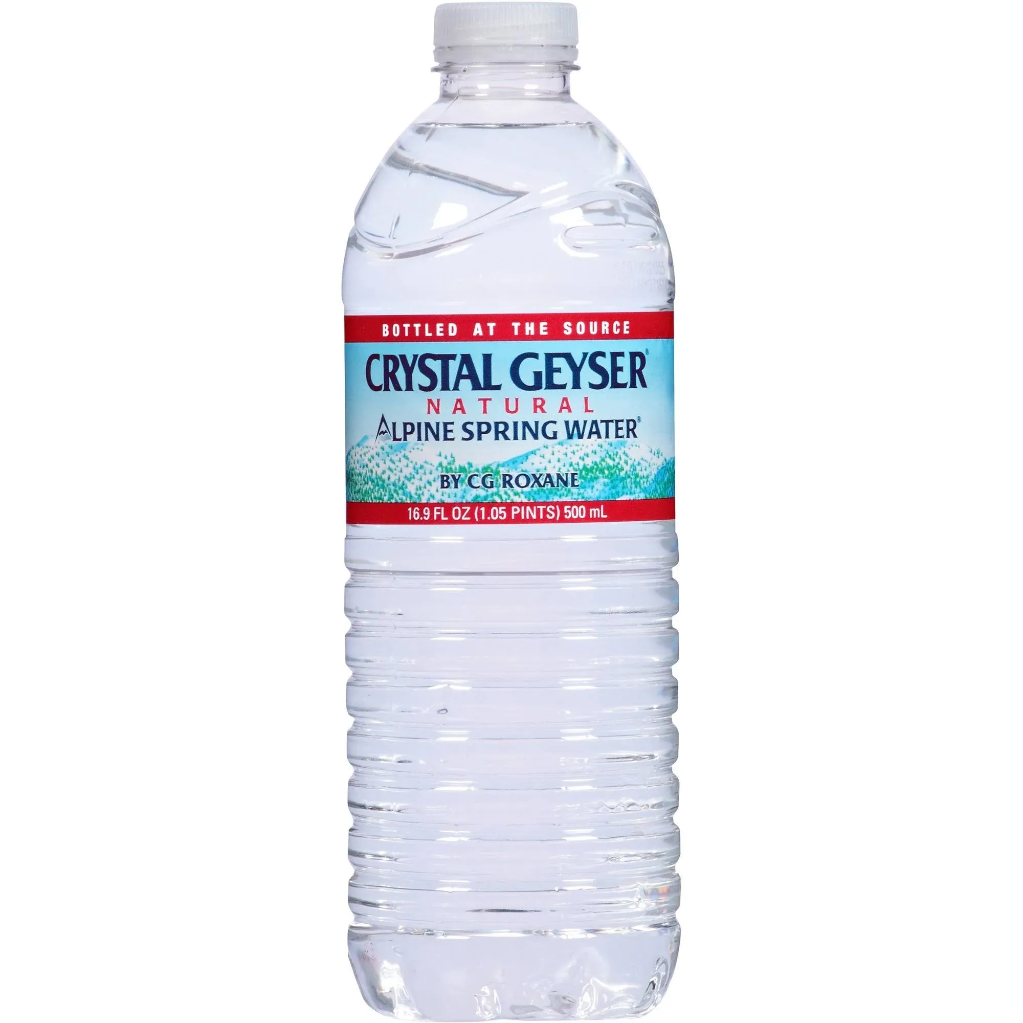 Crystal Geyser Natural Alpine Spring Water, 16.9 Ounce (35 Bottles), 591 Fl Oz