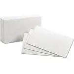 Oxford - Blank Index Cards, 3" x 5", White, 100 per Pack, 10 Packs