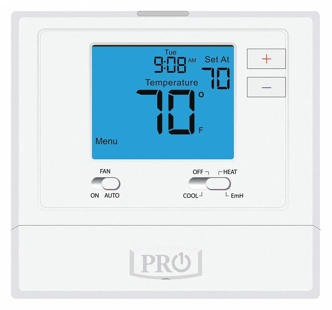 Pro1 Iaq T721 2 Heat / 1 Cool Non-Programmable Thermostat