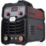 Amico Professional Welding Machine, 200 Amp Stick Arc DC Welder, 80% Duty Cycle, 100~250V Wide Voltage