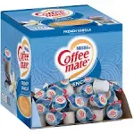 Coffee Mate Coffee Creamer, French Vanilla, Single Serve Portions - 180 pack, 0.375 fl oz creamers