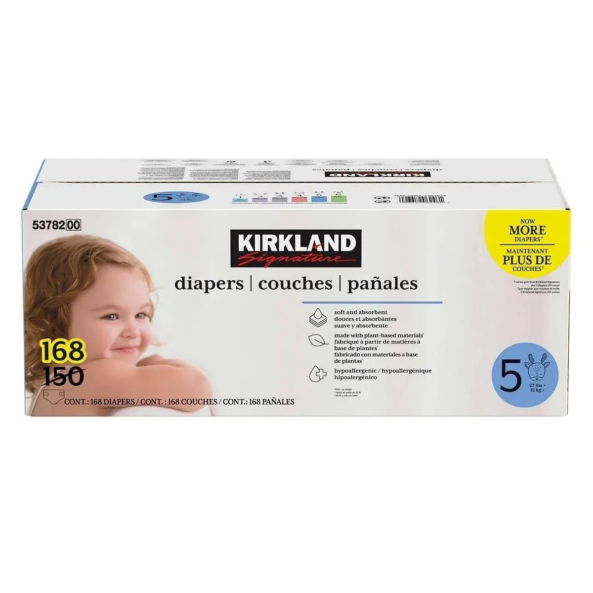 Kirkland Signature Diapers, Size 4 (198-Count)