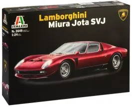 Italeri 3649 Model Plastic to Assemble Car Lamborghini Miura Jota Svj- Model Kit Scale 1:24